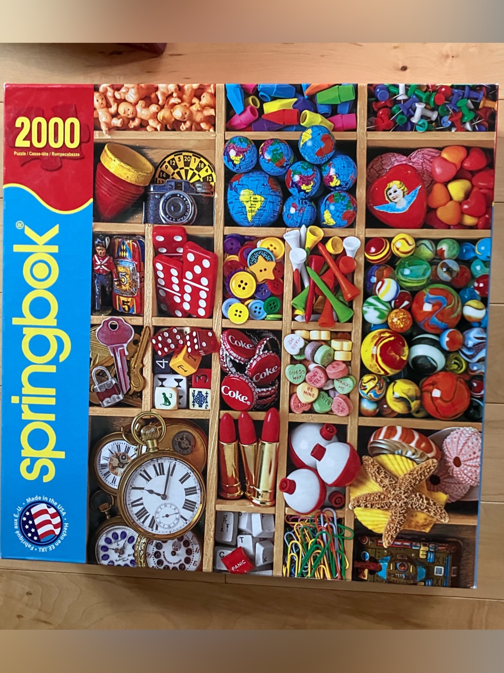 Springbok 2000 Piece Puzzle Vintage Curiosities Colourful Collage 34 x 42.5”